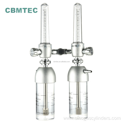 High Quality Double Type Medical Oxygen Flowmeter